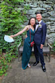 I ordered this dress (among 4 others) for a wedding that I'll be a bridesmaid in this September. My husband and I had a separate wedding we attended most recently last weekend, and I was able to wear this dress for that wedding. Of the 5 total dresses I ordered, this one fit the best in terms of length (I'm short, 5 feet tall) whereas all the other dresses were way too long on me. I loved how comfortable the fabric felt and how the straps and neckline made me feel attractive and beautiful! - Mary P.