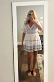 Love this dress! Reminds me of Greece. Super comfy and flowy. - Candice M.