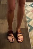 I love the look of these sandals. Pretty comfortable too. The tan color will go with lots of outfits. - Candice M.