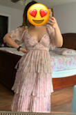 The dress is beautiful and very comfortable. Perfect for an outside summer wedding. - Carolina L.