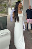 The dress was perfect for my daughter's cotillion! The fit was excellent and was made for her shape. The material was lovely. She received so many compliments. Everyone was in awe of how elegant she looked. I think this dress compliments small framed ladies very well. We loved it! Shout out to Lulus - Mickey R.