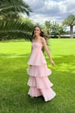 I liked the dress! Loved the color. Lots of people told me they liked it and asked me where it was from. Gave 4 stars because I felt it was a bit bigger that size chart showed. - Dalia A.