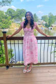 I wore this to a wedding and absolutely loved it! It fit perfectly and loved how flowy it was. Definitely recommend! - Michaela S.