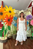 I absolutely adore this dress! I'm totally obsessed! Wore this to my bridal shower and constantly got complements even days after about the dress. I will admit the model's photo of the dress gave me doubts but as soon as I tried it on in person it just looked so fabulous and hugged my curves perfectly! My bridal shower theme was garden tea party in late June. The shoes are also from Lulus and went so perfectly! - Samantha P.