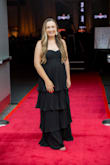 Got this dress as a simple black dress for a gala I had to attend, and it was comfortable, so pretty, and fit perfectly! It was a touch too long still even with heels on. I should have gotten it hemmed, but it worked fine overall! - Gianna F.