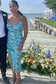 I got so many compliments on this dress, it's super comfortable and stretchy but flattering.  The dress is also adjustable with the tie in the back. I love it and highly recommend! - Helen E.