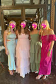 This dress fit very true to size, and it stayed up the whole night which I usually worry about with a strapless dress! I also loved that I could pair neutral accessories OR some fun printed shoes or colorful earrings. Flattering overall, loved it! - Kate G.