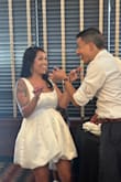 I am literally OBSESSED with this dress! Lulus has always been my go to for wedding guest dresses. When we decided on a small courthouse wedding, I found this dress & thought it was absolutely perfect. I will say, I am a year postpartum & breastfeeding, so zipping it up fully was a bit of a challenge. Luckily, my aunt is a seamstress & came to the rescue with only a day to fix it! All in all, I was so happy with this dress. The sizing issue wasn't Lulu's fault. I'm typically a medium, but because I'm so short, I've always ordered smalls from Lulus. Something to consider for bigger busted girlies <3 - Dominique D.