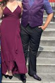 I purchased this dress as a last minute need for a wedding. I received so many compliments throughout the night on the look of it. I also very much enjoyed dancing with the flowing skirt. - Staci J.