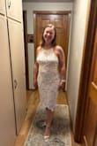 I ordered a large and it fit pretty well (pulled a little in the hips) I ended up sending it back and ordered the extra large. The waist and hips fit perfectly but the bust was way too big. I am keeping this one and having altered. The quality and comfort are 5 out of 5. - Amy W.