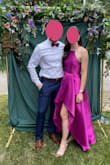 This dress is absolutely gorgeous and 100% delivered on the classic glam look I was hoping for. I felt like a queen and would absolutely wear it again to a formal party/gala/wedding or to the opera or something fancy like that. The material feels surprisingly high quality and perfectly achieved that structured satiny look. But you absolutely have to get it cleaned and pressed at the cleaners ahead of your event. They did a wonderful job of taking out the creases from shipping and fixing the pleats to make the skirt look full and crisp. A couple notes based on negative reviews I read: the pleats in the skirt in the front are SUPPOSED TO BE OFF CENTER. They create an open leg slit look, and it's fab. If you don't like the look of the strap adjusters in the front, just move them to the back behind your shoulders. It didn't change the length of the strap very noticeably. But also, be realistic about the quality you're expecting. This is under $100 from Lulu's, not a designer dress. - Shannon R.