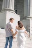 I bought this dress to take my engagement pics in, and it was the absolute perfect choice! I loved the fit, I felt like a flamenco dancer, and the way the sleeves can be styled two different ways was such a plus! I ended up tying the ribbon in the back, but it also looks really cute on the front as the model is wearing it. Lulus never fails to impress me, and this dress was no exception <3 - Ellie D.