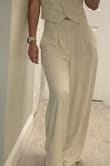 These pants have a good material. A bit long for a 5'2" person but they look great! - Natalia S.