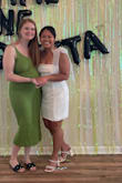I bought this for my bachelorette party in Florida. The fabric is breathable and fits great. I usually wear a M and decided to size up to a L. It gave me some wiggle room and I thought it fit better. - Noviyanti E.