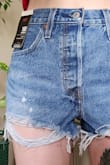 The distressed hems are not as pictured. The threads are super loose and hang low down the thigh. Just looks bad. - Kimberly W.
