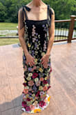 LOVED this dress, and had so many compliments!!
The embroidery is simply beautiful!! Well made and comfortable! I wore it for my son's outdoor wedding reception.
*Larger or moderately size busted women will likely need to go up a size!*
Fit well into size Small, but had to go with a Medium to accommodate my bust. - Margaret D.