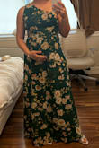 Wore this 20 weeks pregnant with a small bump to go to a black tie summer wedding, it was comfortable and really pretty and looked more expensive than it is. Got lots of compliments. Im only 5'2 so I had it shortened and had the shoulder taken up a little, alterations cost more than the dress! - Brooke B.