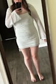 This dress is so cute. The arm length was great and the fit was pretty good but it was so short on me that I would have flashed everyone if I sneezed. I reordered a size up and the length and fit was better! - Shanna O.