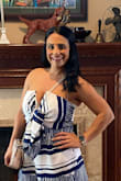 I absolutely love it . Very pretty , you can dress up with heals or wear sandals for a casual look . Fits great and lined so not see through. i love everything i've ordered. It's comes really fast . - Dodi R.