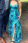 This dress fit perfect!! It was a beautiful wedding guest dress! Flowy and perfect for a summer wedding. I'm super short and only needed a slight hem! Gorgeous color and photographed really nice - Stavalo