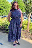 This dress fit great and was comfortable for an all-day convention. I would see people looking at my dress and I got compliments as well. It washed up so easily as well!! I do recommend! - Stephanie E.