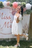 I bought this dress for my bridal shower, and it was PERFECTION. I'm usually a size medium (big bottom, very small chest) but ordered a small in this since it's not tight around the hips. It was absolutely perfect. Super comfortable! Love everything about it! - Faith M.