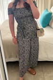 I got this jumpsuit about a year ago and thought it was really cute and fit really well. I was so excited - it's hard for me to find jumpsuits sometimes because I'm pear-shaped. The material is a little thin, but I don't mind because it wasn't see-through and I love wearing jumpsuits when it's really hot. After the last time I wore, I found a hole in the crotch. I've only worn it maybe 5 times, so I'm pretty bummed about the lack of durability. - Rachel F.