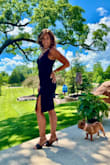 Sexy, sophisticated style is perfect for a wedding or even the office. I like the neckline as well as the scoop back. My only complaint is that it's not fully lined. - Beth R.