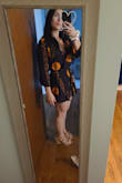 I was on the fence when I saw this romper online because of the print design, but it looked so cute on the model that I decided to give it a try. I ended up loving this romper! The drawstring at the waist makes it super flattering and fitted. The only issue I had with this item was the fabric at the chest kept opening up and giving the world a show. I used a safety pin to keep it closed, but there should be a small hook closure or something to help keep it in place for us small-chested girls. Overall, I thought the romper was super cute and worth buying. - Nicole S.