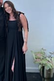 I love this dress! It fit amazing although a little long even with heels so I had it taken up a bi but it's so cute and great quality! - Tanna M.