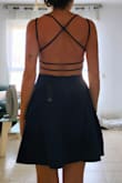 The dress is beautiful, the fabric is great. The straps really so look nice but are a little uncomfortable, kind of feel like wearing Halloween wings.
I ordered a small and an extra small and the small is a little big on my chest. - Yael A.