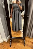 I ordered this same dress last year in the coral & blue floral print, and the small fit me perfectly! Loved it! When I saw that the gingham was on sale, I jumped at the opportunity to buy another Patsy dress to add to my collection. Sadly, this dress is not the same style or fabric at all, and I'm swimming in it:/ The skirt area is very bulky and flairs out. It's final sale and now I'm stuck with it :( - Rachel P.