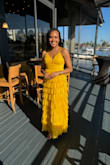 This dress made me feel so pretty. The quality is amazing. The ruffles are nice and thick. The color is vibrant. The straps are adjustable and the high waist is flattering. - Hotty M.