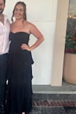 The dress was beautiful!! The band under the bust was slightly tight but not terrible. The rest of the dress fit perfectly!! It was gorgeous - Alex K.