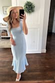 I bought this dress for a Kentucky Derby Party but ended up changing plans and wore it for a beach vacation-themed fundraiser. It is so flattering, and I got a ton of compliments on it! I busted a few moves too hard on the dance floor and busted out a few seams, so I bought it again!! Next time I'll be more careful about droppin' it low. - Megan H.