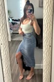 This bodysuit is very flattering and a nice smooth material. Love the mint color. It's not too long on my short torso or shoulders. - Joanna F.