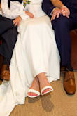I ordered these to wear for my wedding and they were perfect! They fit true to size and are very comfortable! I wore them for six hours straight with no discomfort! - Samantha P.