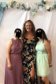 The dress fits great, a little tight in the bust but not uncomfortable. The skit was a little high for my preference but I am very short waisted and it was very easy to fix! - Georgia H.