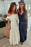 When I first opened it & it was absolutely heavenly! Could not wait to wear it! I love this dress&there is a lot of material and I am only 5'2 but I carried it off! - Cynthia M.