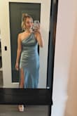 Absolutely love this dress. The color is stunning and the fit is amazing! Definitely make sure to iron out the wrinkles! - Rachael K.