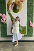 Beautiful fabric, great silhouette! I wore this for my brother's communion! I got so many compliments. - Stephanie D.