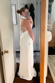 I ordered 2 different wedding dresses to try on with low expectations and was astounded when I tried this one on. The fabric is great quality, not cheap looking and the fit is perfect. This will probably be my final choice for my wedding dress. - Emily B.