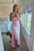 This classic design with the ruffle flair was a hit! I received many compliments on both the dress itself and the color. It was a little tight on me, so needed the help of some light shapewear. I am just shy of 5' 5", but with 4" heels the length was just right. - Meredith B.