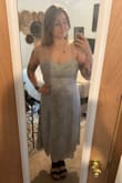 The idea of the dress is cute, but the top is not structured enough to define your chest. It ended up giving me a nice, flat, pancake-boob look. Maybe just a me thing, or maybe if you used a specific bra it would help? Ended up returning. - Sheridan A.