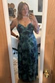 I wanted this one to work SO BADLY, but it just wasn't it with my larger chest. For smaller chested folks, it is definitely the move! It's such a beautiful dress and color. Ended up returning it. - Sheridan A.
