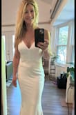 So I'm getting married in Vegas, a second wedding so I wanted a casual yet elegant dress for my upcoming day! The quality is fantastic and it's lined! The fit is also great and hides a stomach pooch for the most part ! The only negative is it runs long, but I am kind of short! I will need to get it hemmed but I think this is the one for me! - Wendy P.