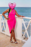 I bought this dress for a birthday dinner. It was beautiful and fit true to size. - Bridget A.