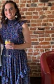 I normally don't do prairie style dresses but this one is gorgeous and above and beyond expected. The colors, ruffles, overall length, and comfortable fit are perfect. I wore it to a beach cocktail hour/dance and it was flowy enough I could spin around and dance in and also kept me warm from the cooler beach air (I was worried I would be hot). It has the elastic cinch belt line which is flattering and also allows space to eat and drink. - Sydney B.