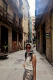 I bought this for my vacation to Spain last May. Very nice top perfect for a warm, humid place. I like the color and everything about this top. It has a very nice quality of fabric as well.  
I'm obsessed! - MJANE C.
