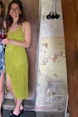 I love this dress. The slit is a little higher than expected, but I didn't mind the sexy added bonus. It was perfect for a simple garden wedding guest dress. - Kristina C.